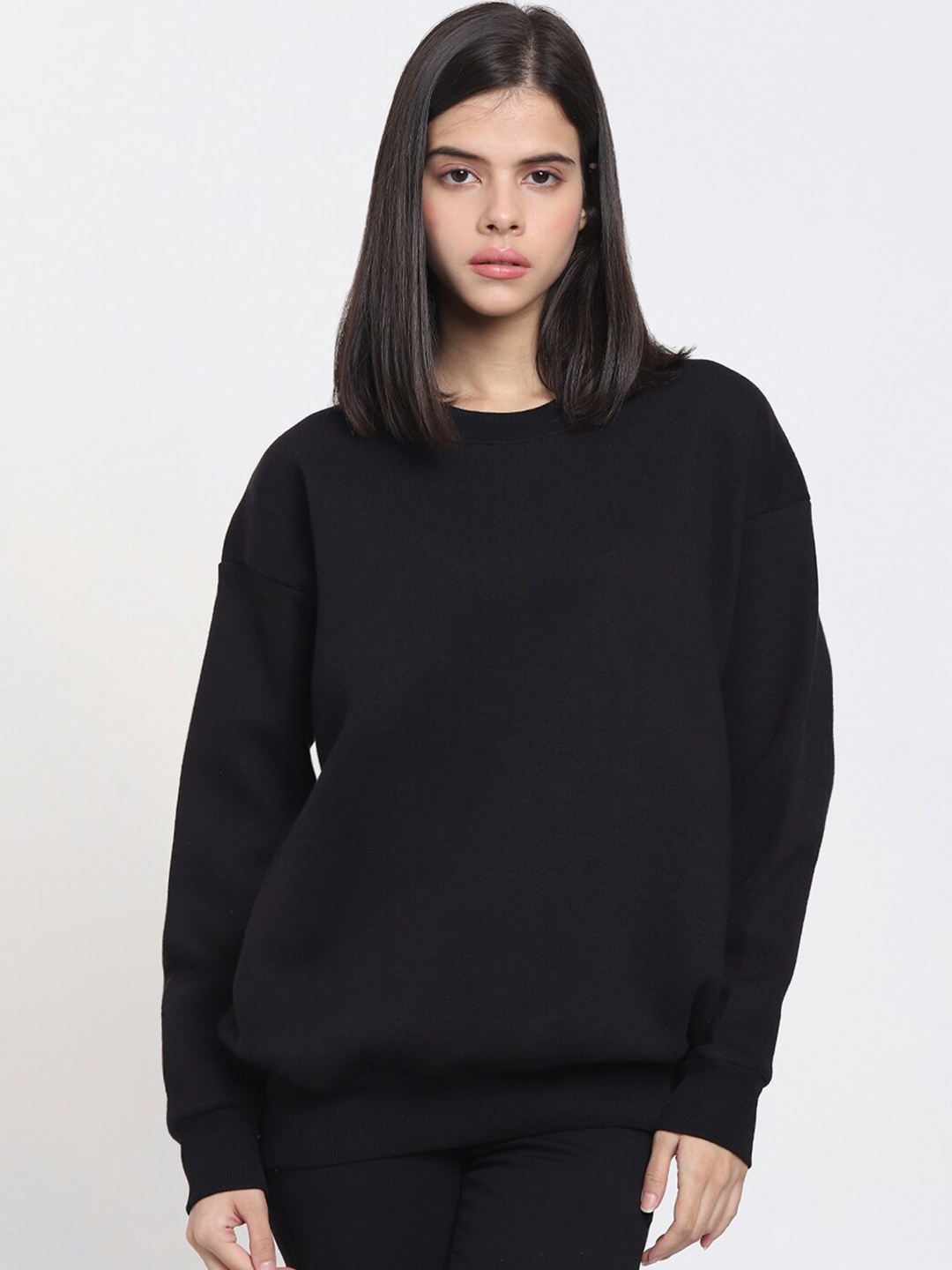 

Bewakoof Heavy Duty 1.0 Oversized Sweatshirt, Black