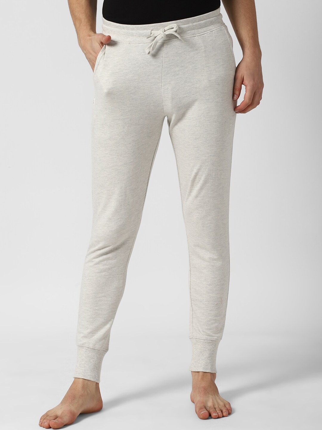 

Peter England Men Grey Solid Lounge Pants