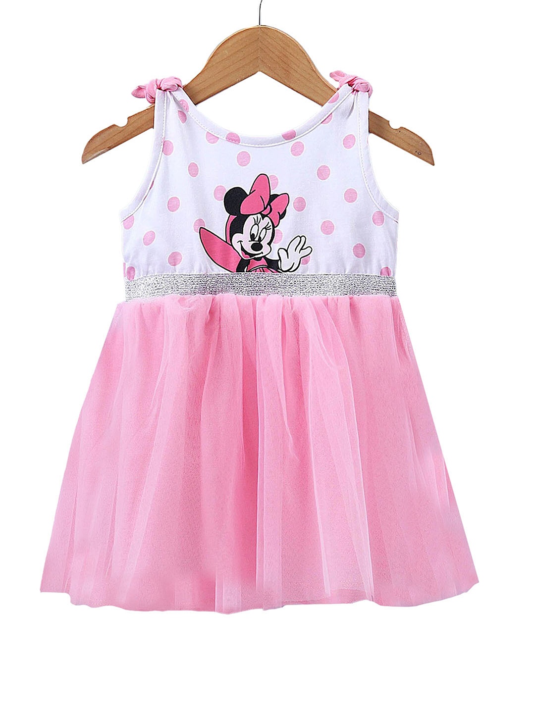 

Disney Girls Pink Mickey Cotton Fit and Flare Dress