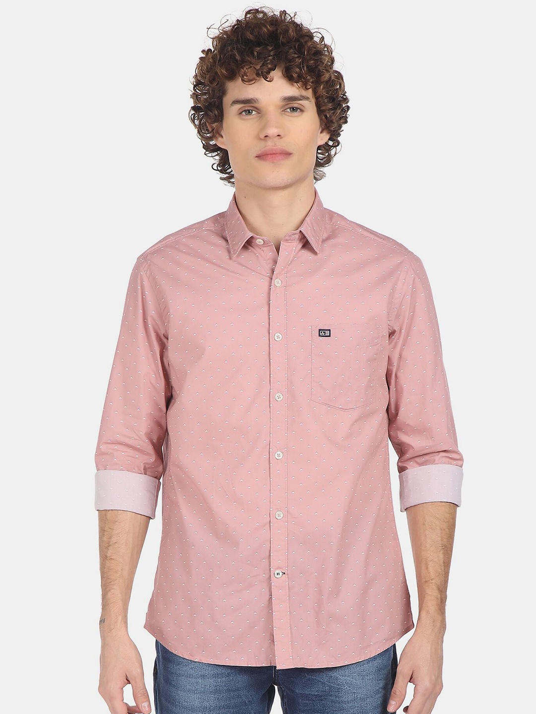 

Arrow Sport Men Pink Printed Regular Fit Casual Shirt