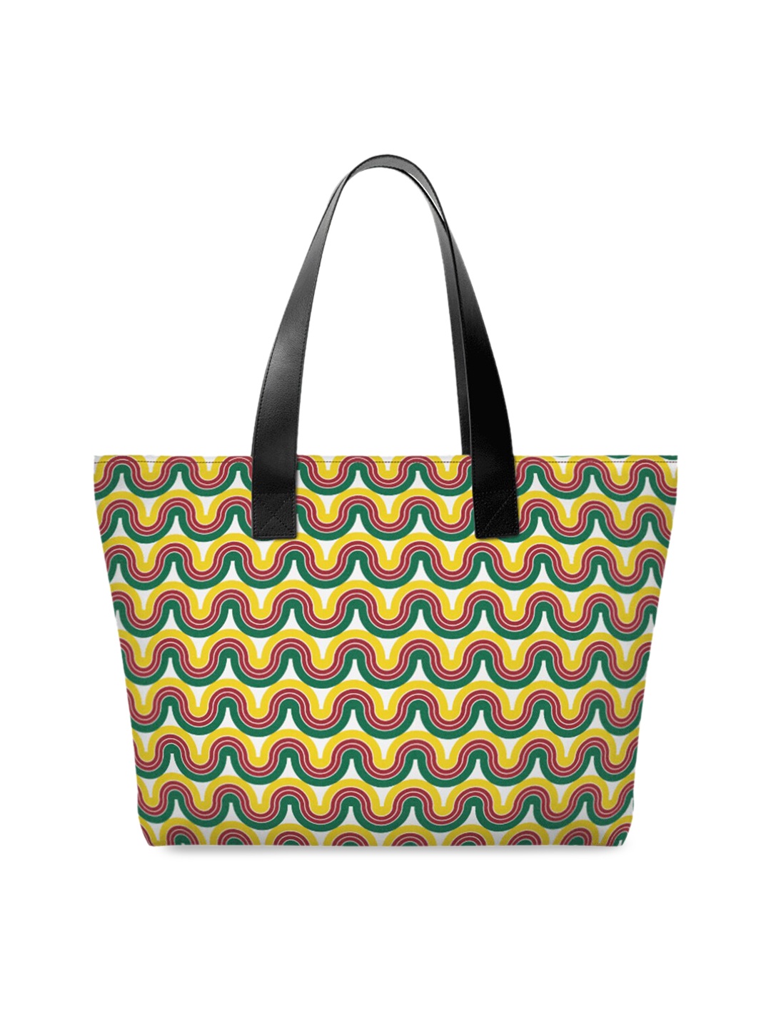 

DailyObjects Multicoloured Printed Oversized Tote Bag, Yellow