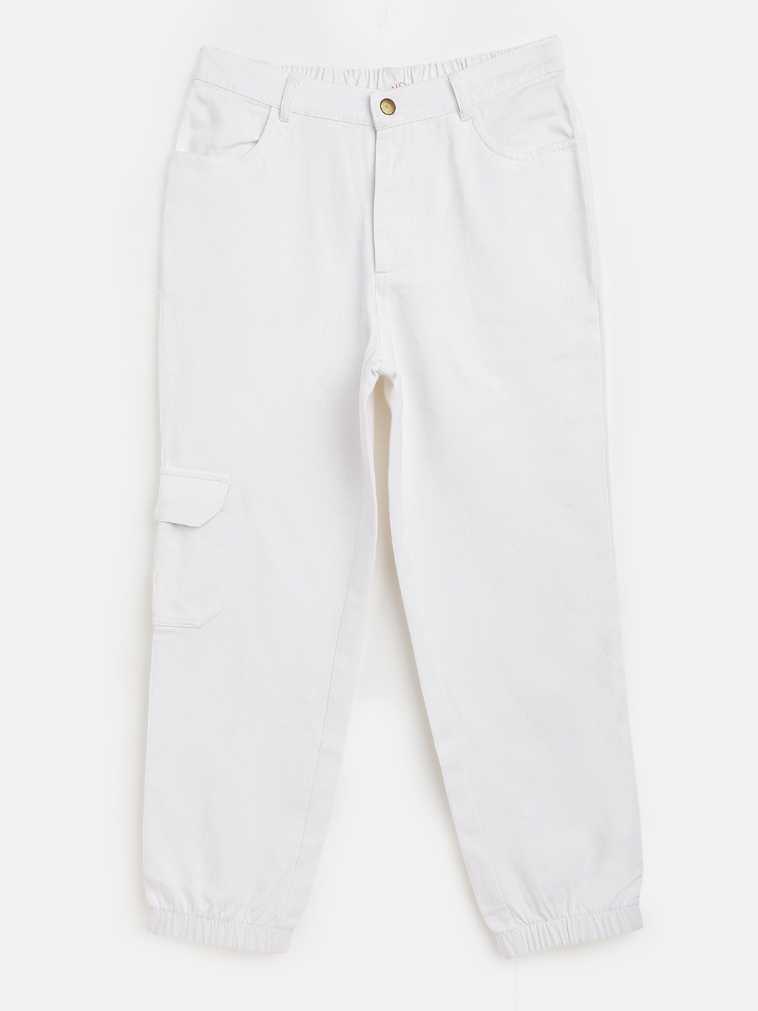 

Noh Voh - SASSAFRAS Kids Girls White Joggers Trousers