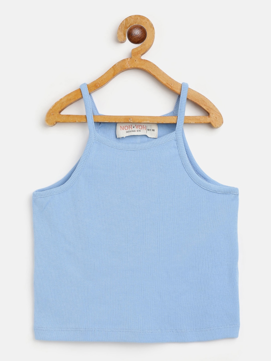 

Noh Voh - SASSAFRAS Kids Blue Rib Strappy Crop Top