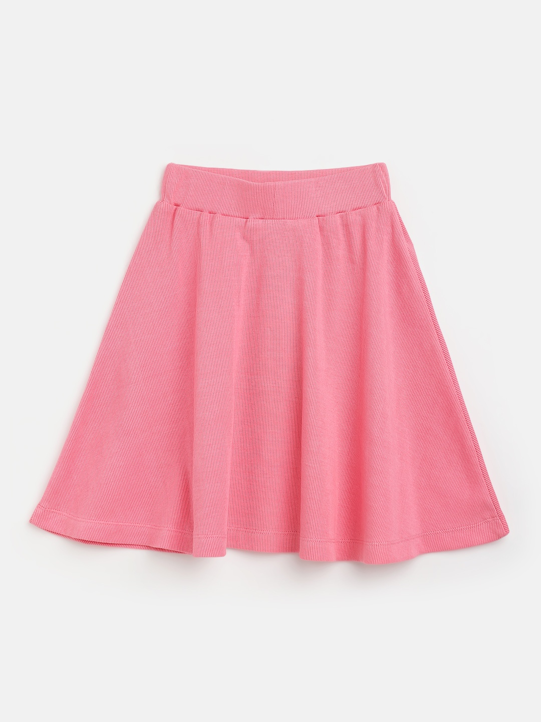 

Noh.Voh - SASSAFRAS Kids Pink Solid A-Line Skirt