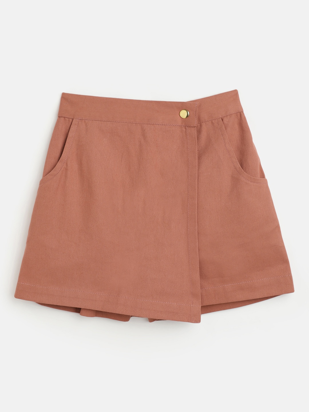 

Noh Voh - SASSAFRAS Kids Girls Brown Shorts