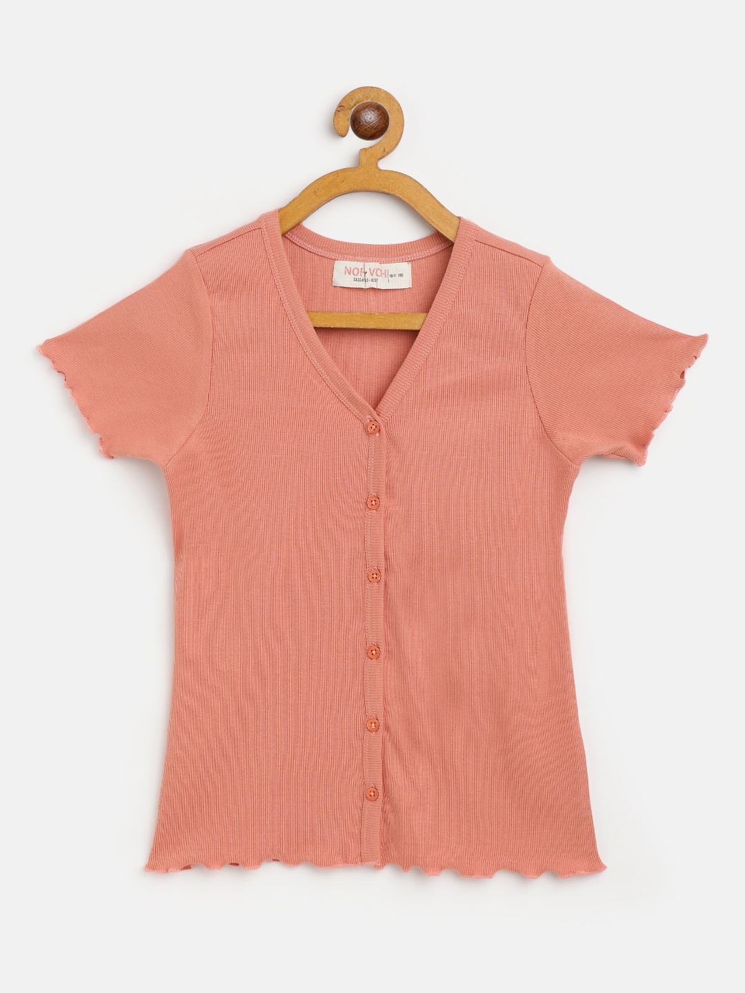 

Noh Voh - SASSAFRAS Kids Coral Shirt Style Top