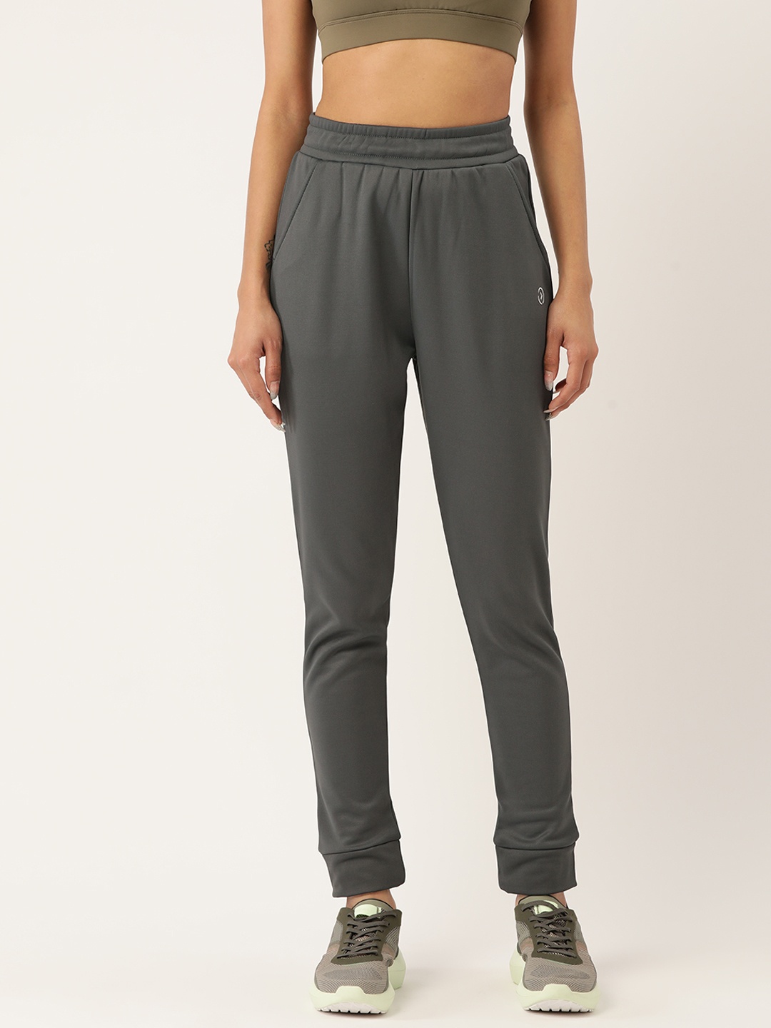 

KICA Women Grey Inner Fleece Tracks With Cuffed Hem & 2 Pockets