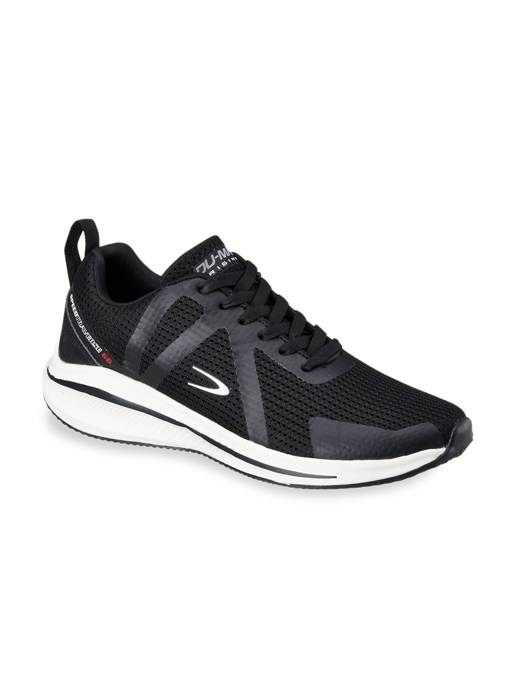 

Duke Men Black & White Running Shoe