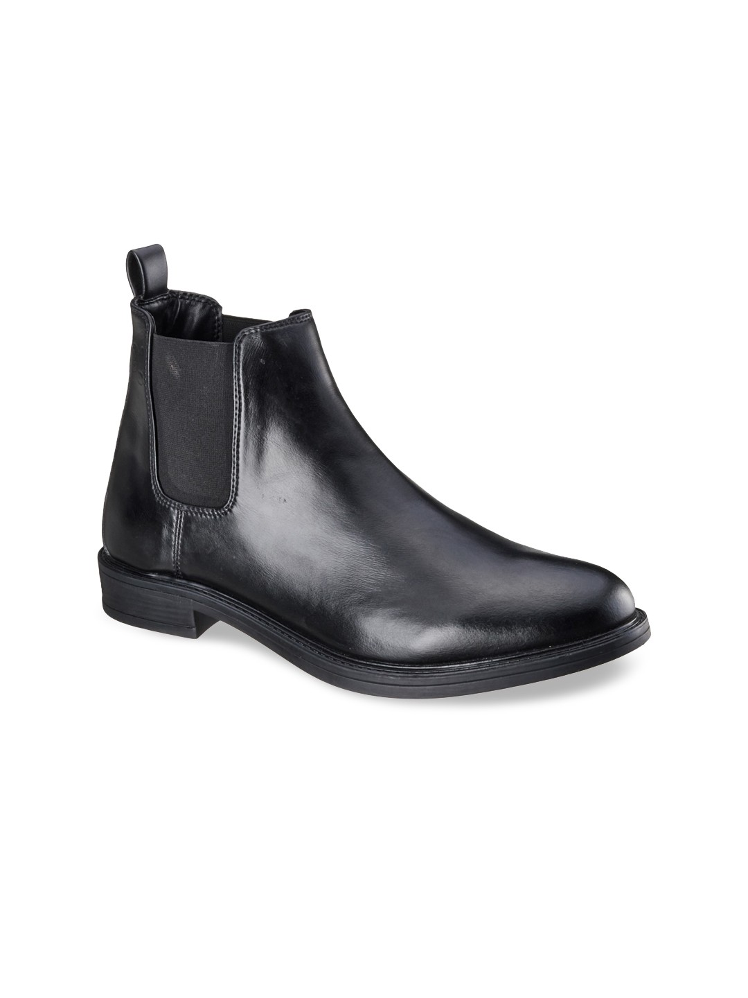 

Duke Men Black High-Top Flat Boots