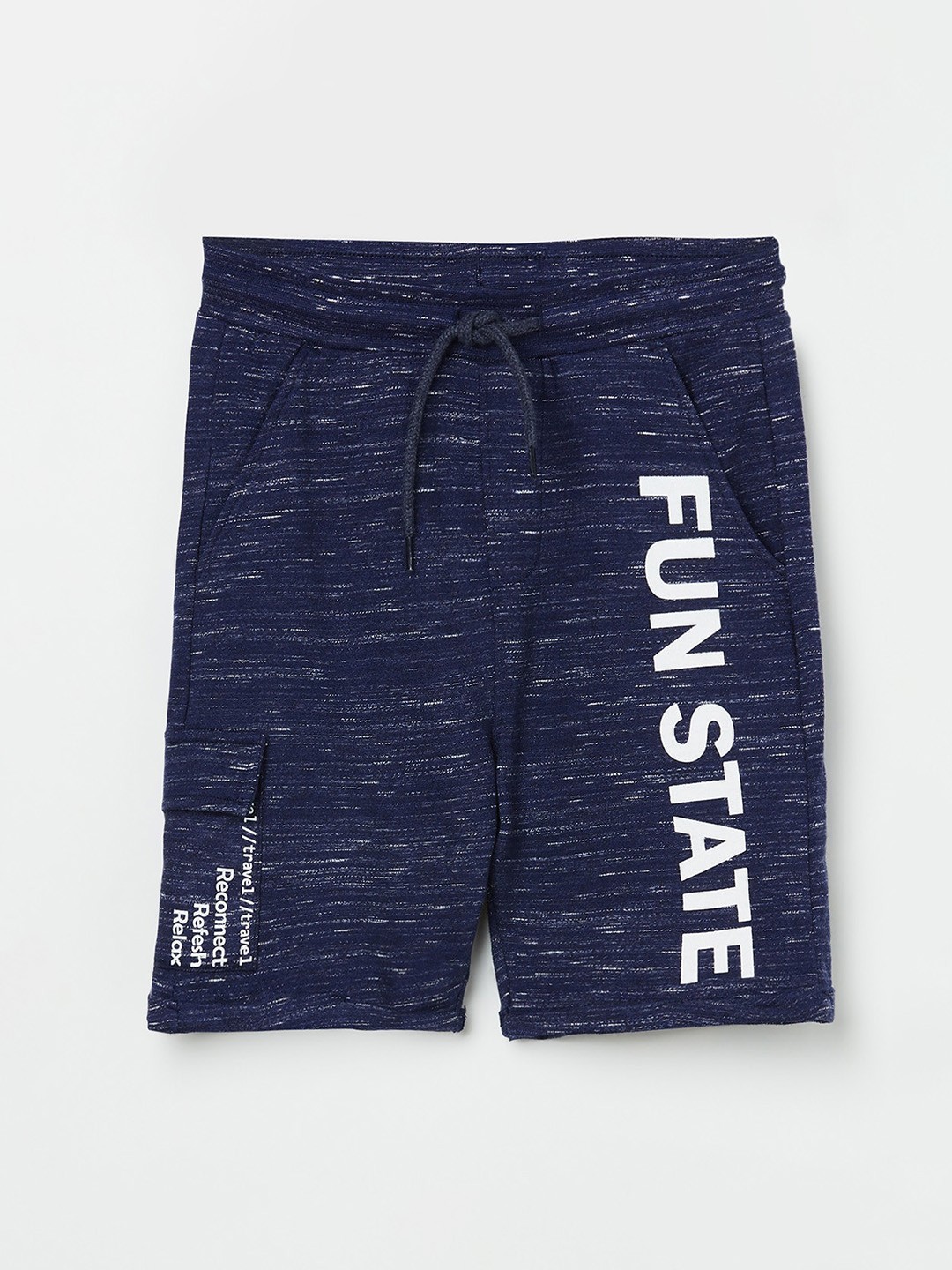 

Bossini Boys Navy Blue Printed Shorts