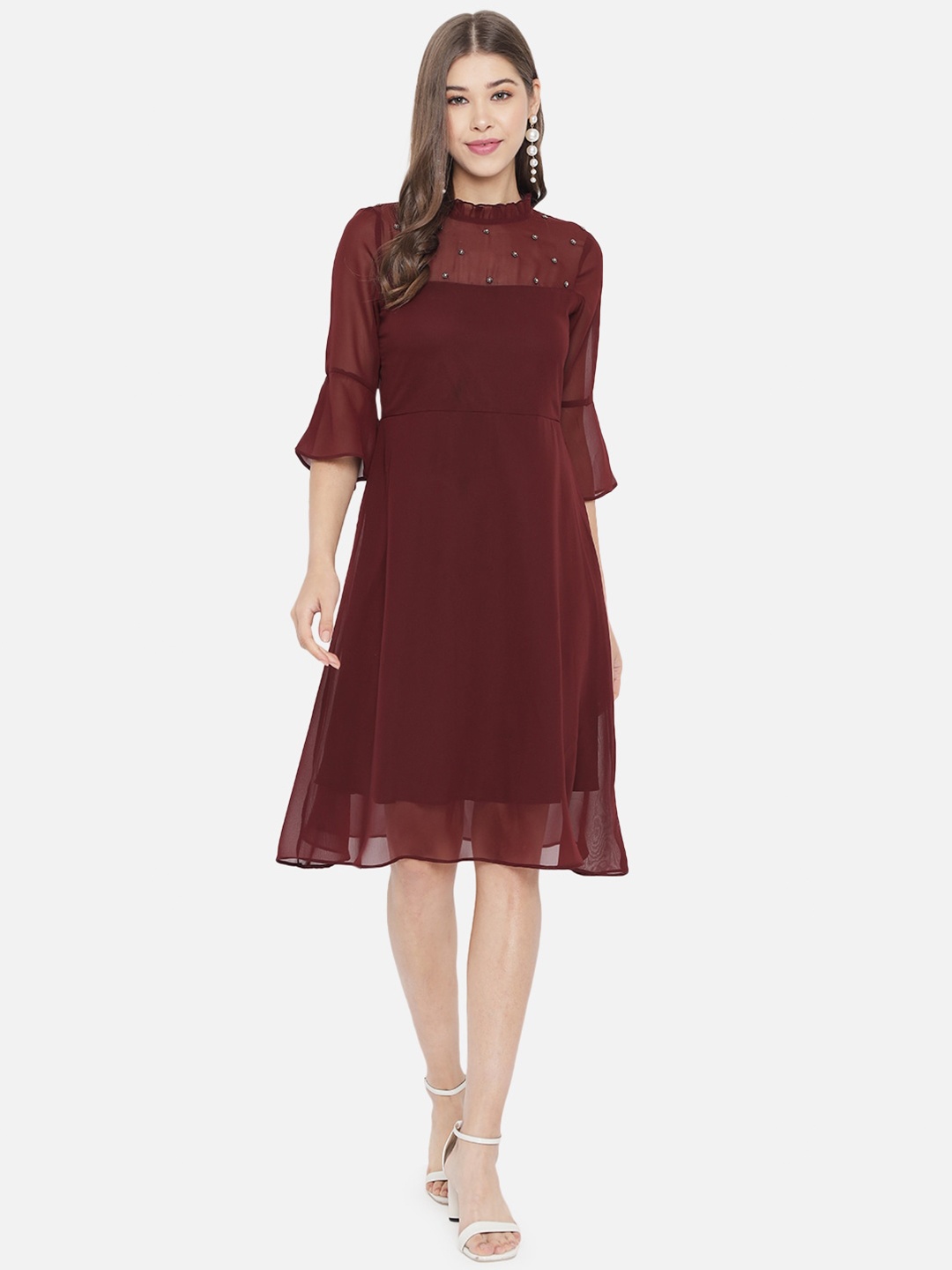 

Slenor Brown Georgette Dress
