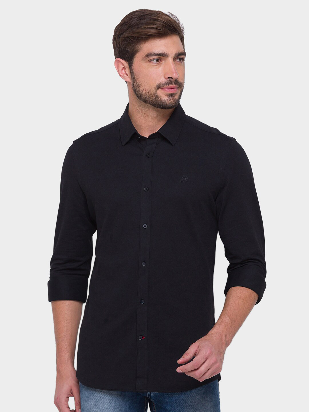 

Being Human Men Black Comfort Regular Fit Casual Shirt