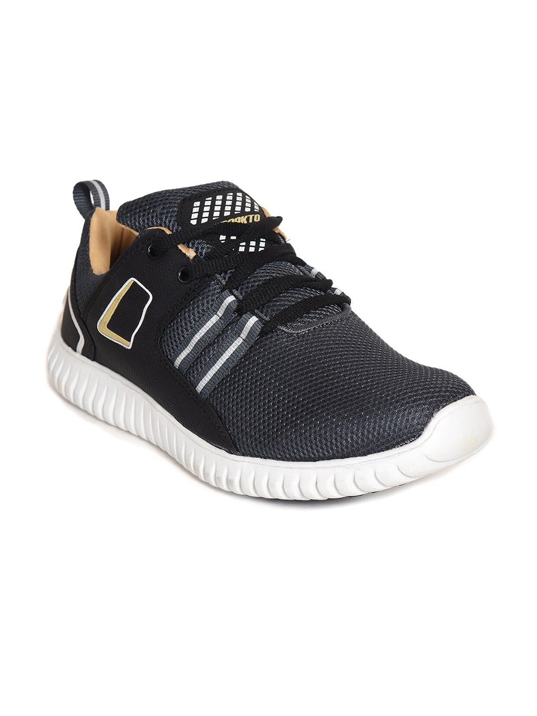 

IMPAKTO Men Grey Mesh Running Non-Marking Shoes