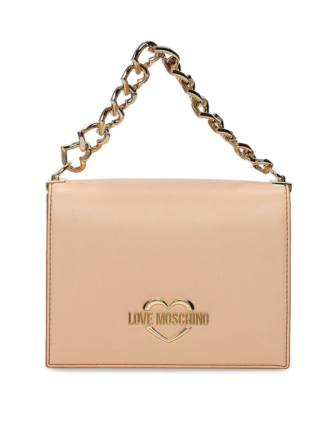 

LOVE MOSCHINO Women Beige Leather Handheld Bag
