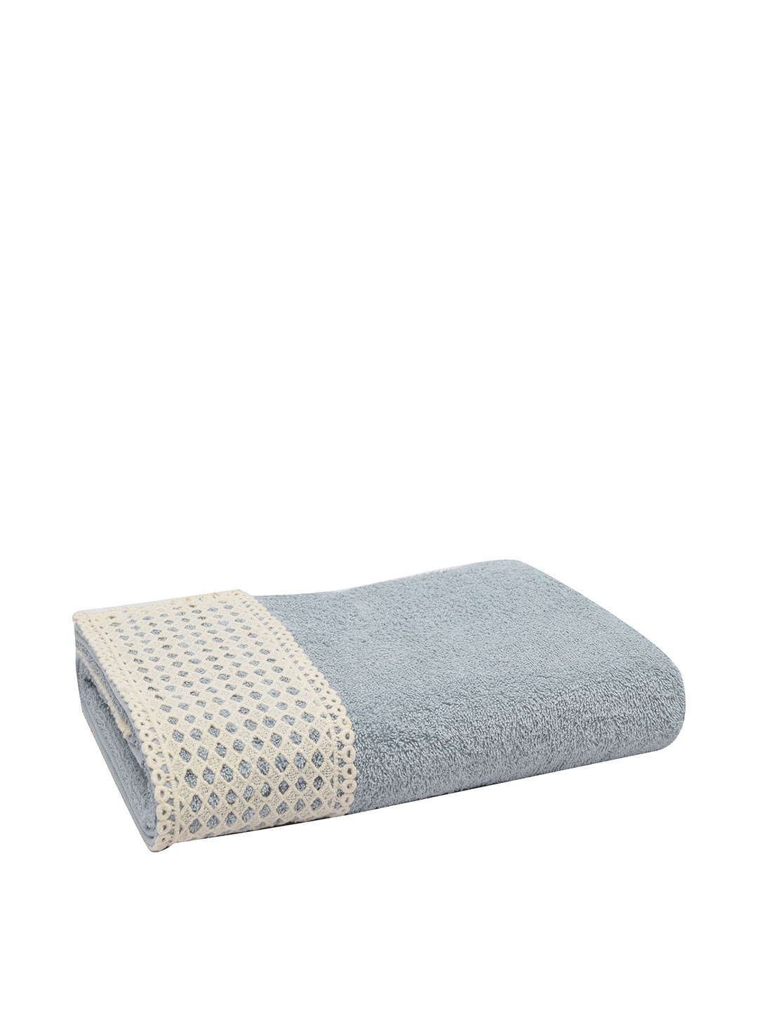 

RANGOLI Blue Solid Pure Cottton 620 GSM Bath Towel