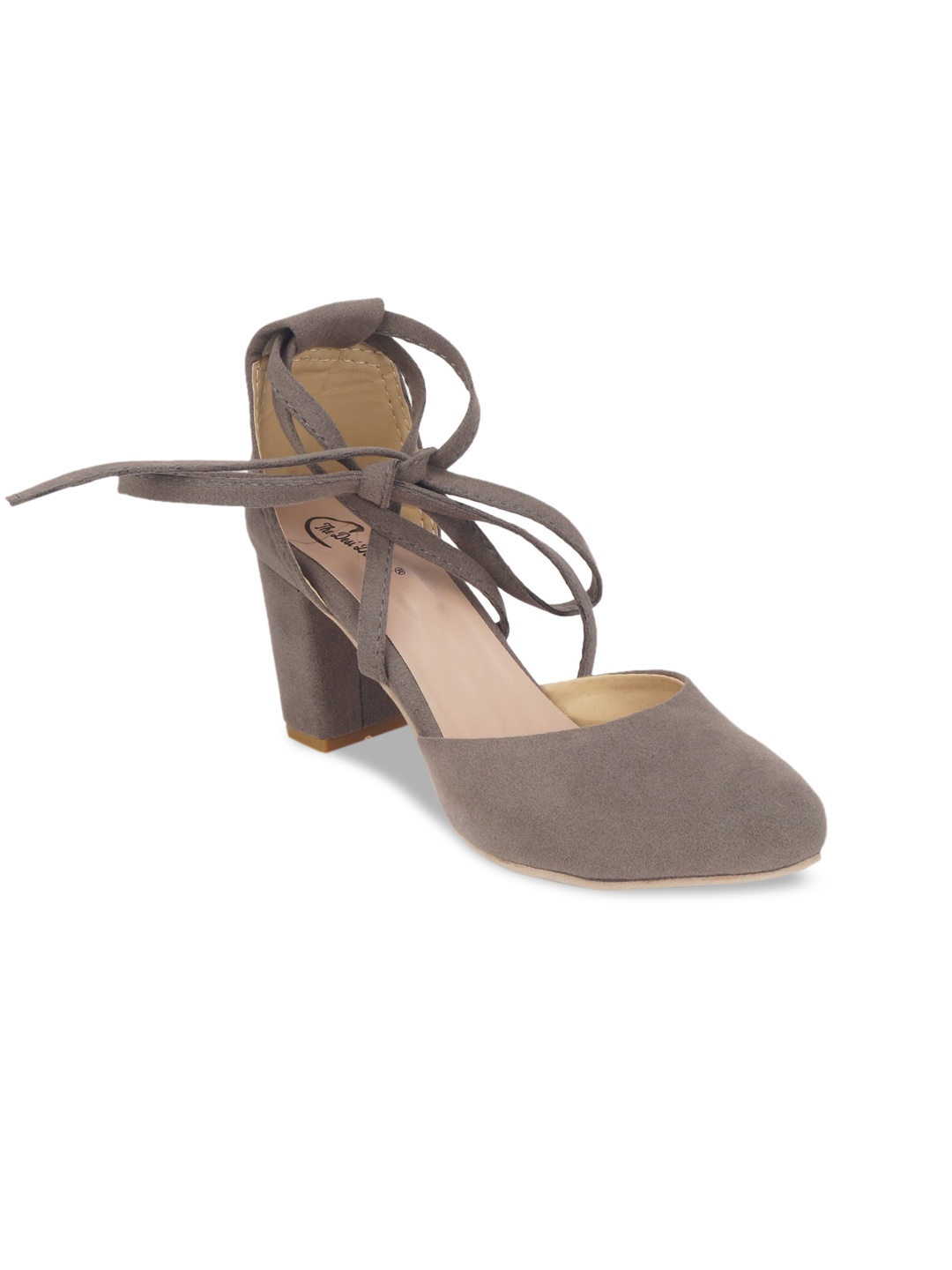 

The Desi Dulhan Women Grey Block Heels