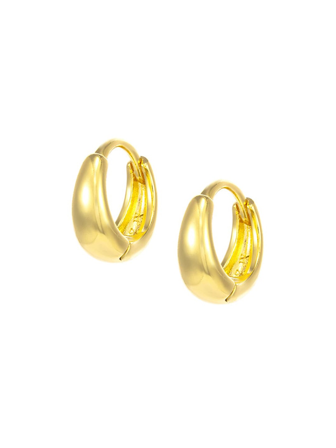 

Yellow Chimes Gold-Plated Quirky Hoop Earrings