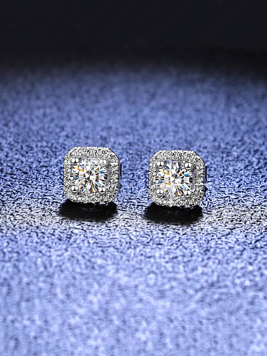 

Yellow Chimes Silver-Toned Crystal Quirky Studs Earrings