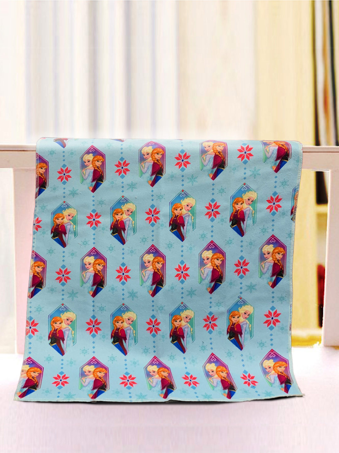 

YK Kids Frozen Printed Medium Size Mattress Protector, Blue