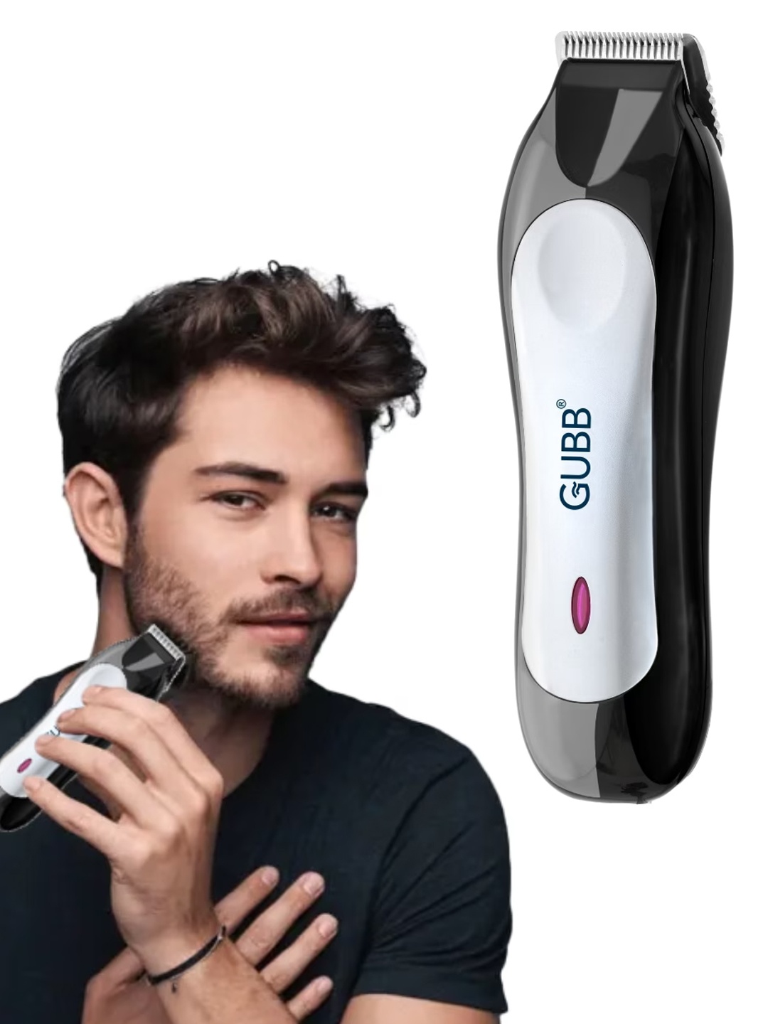 

GUBB Men GB-9018 Cordless Beard Trimmer - Black & Silver