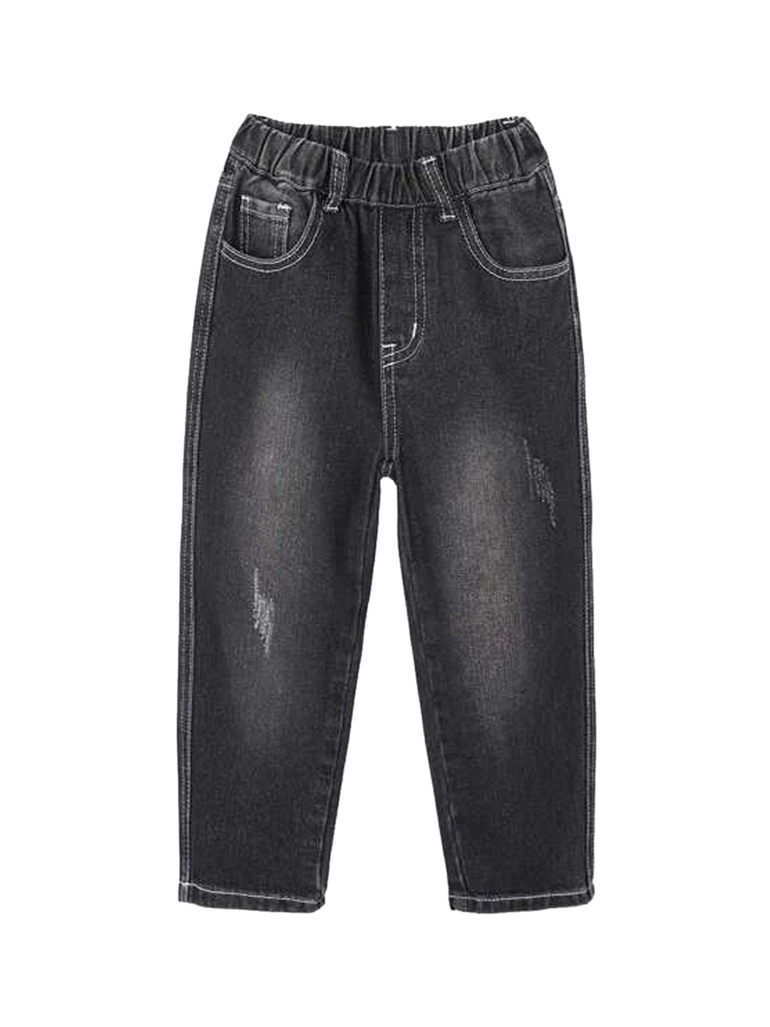 

Kotty Boys Black Jean Low Distress Light Fade Regular Fit Jeans