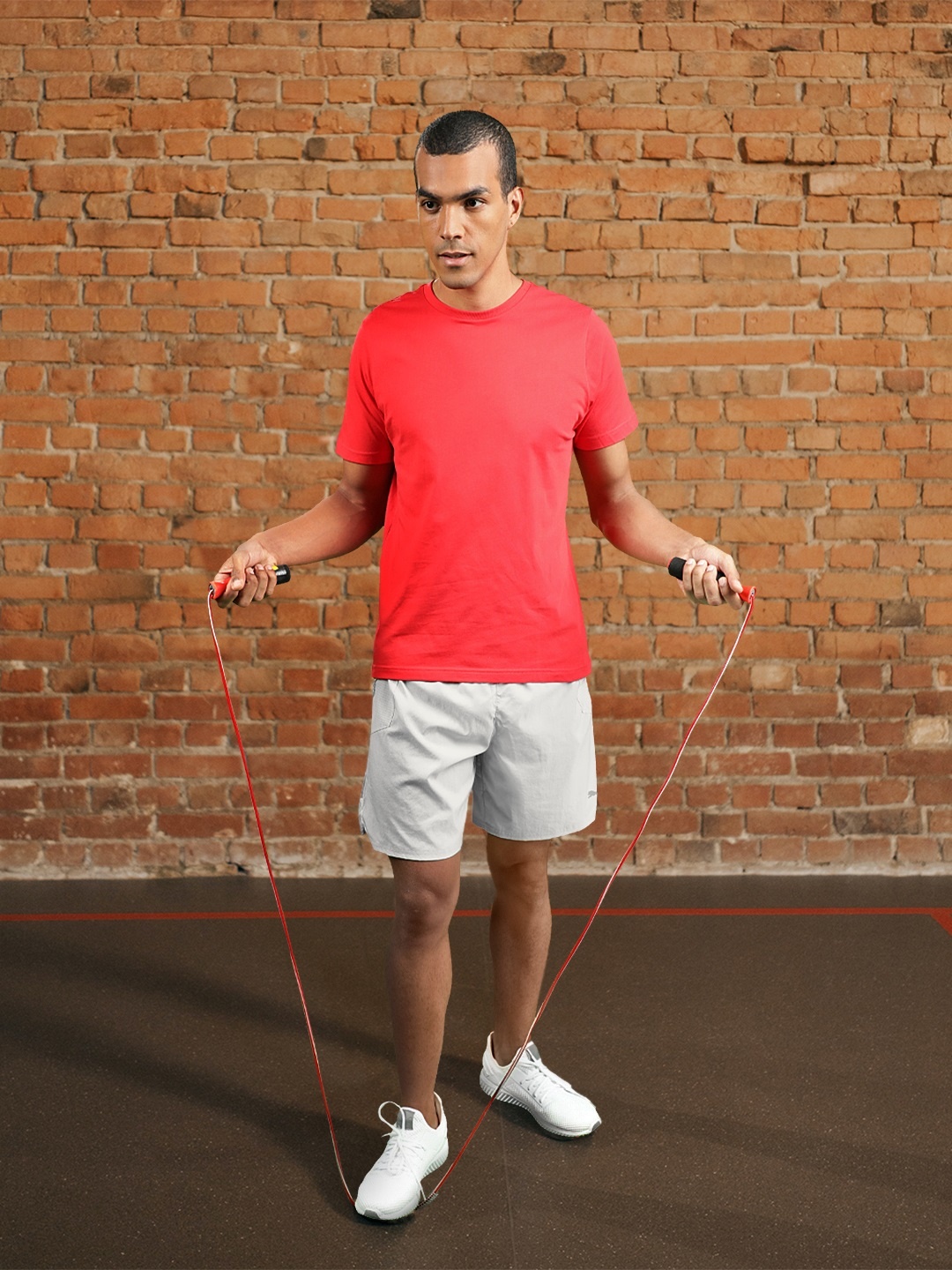 

Puma Men Grey Running Shorts