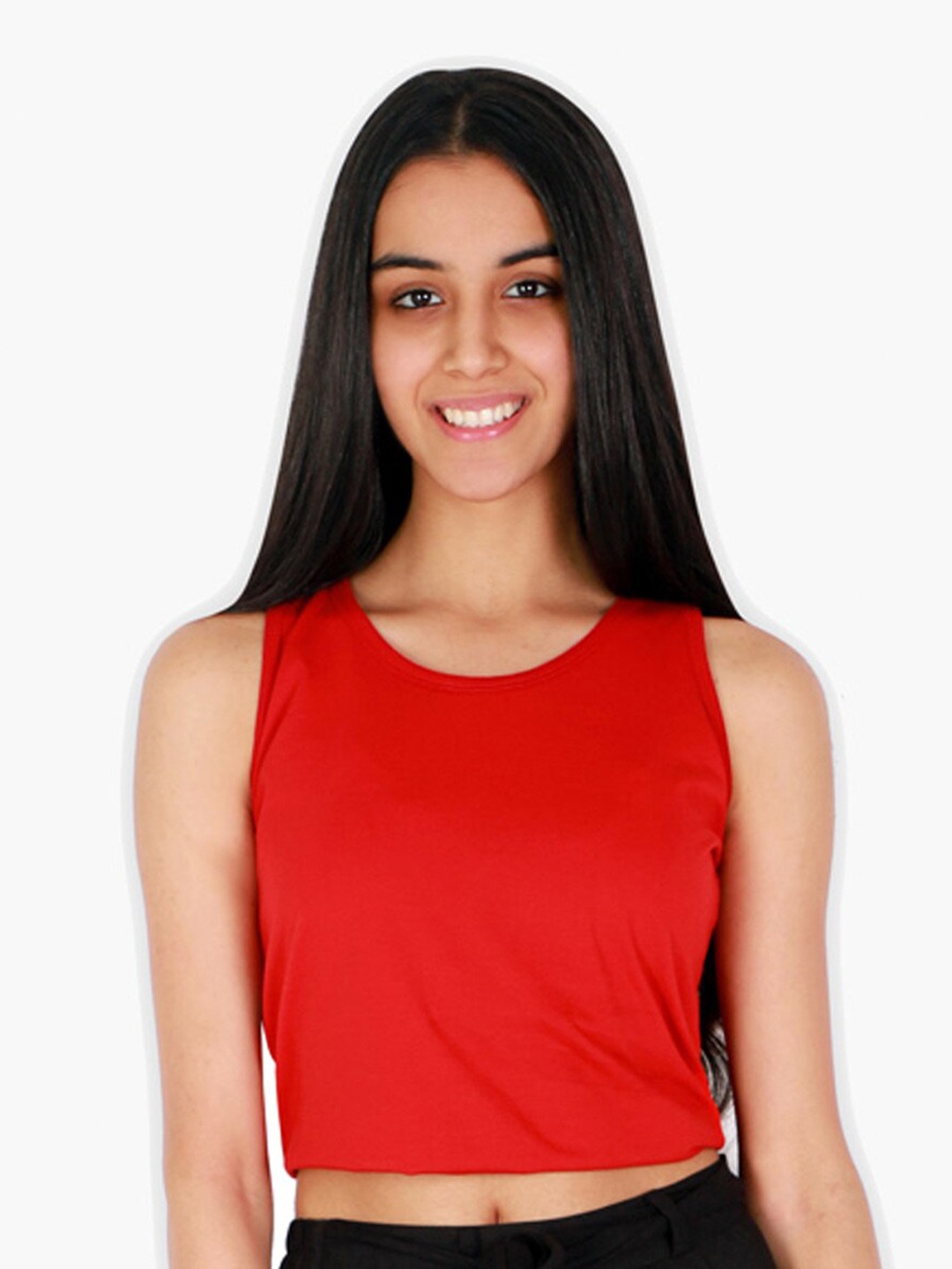 

YK Girls Red Crop Top
