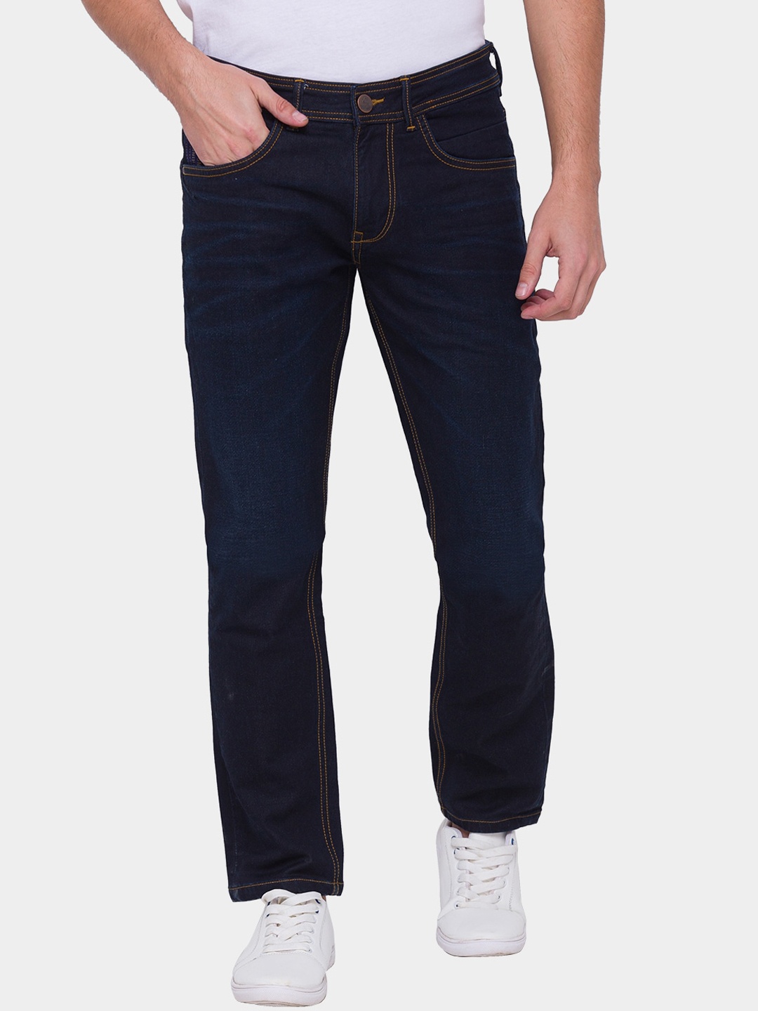 

Being Human Men Blue Mid-Rise Regular Fit Clean Look Jeans