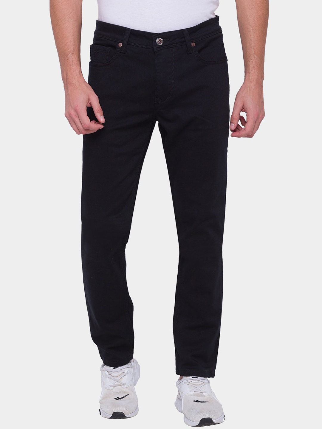 

Being Human Men Black Regular Fit Mid-Rise Clean Look Cotton Jeans
