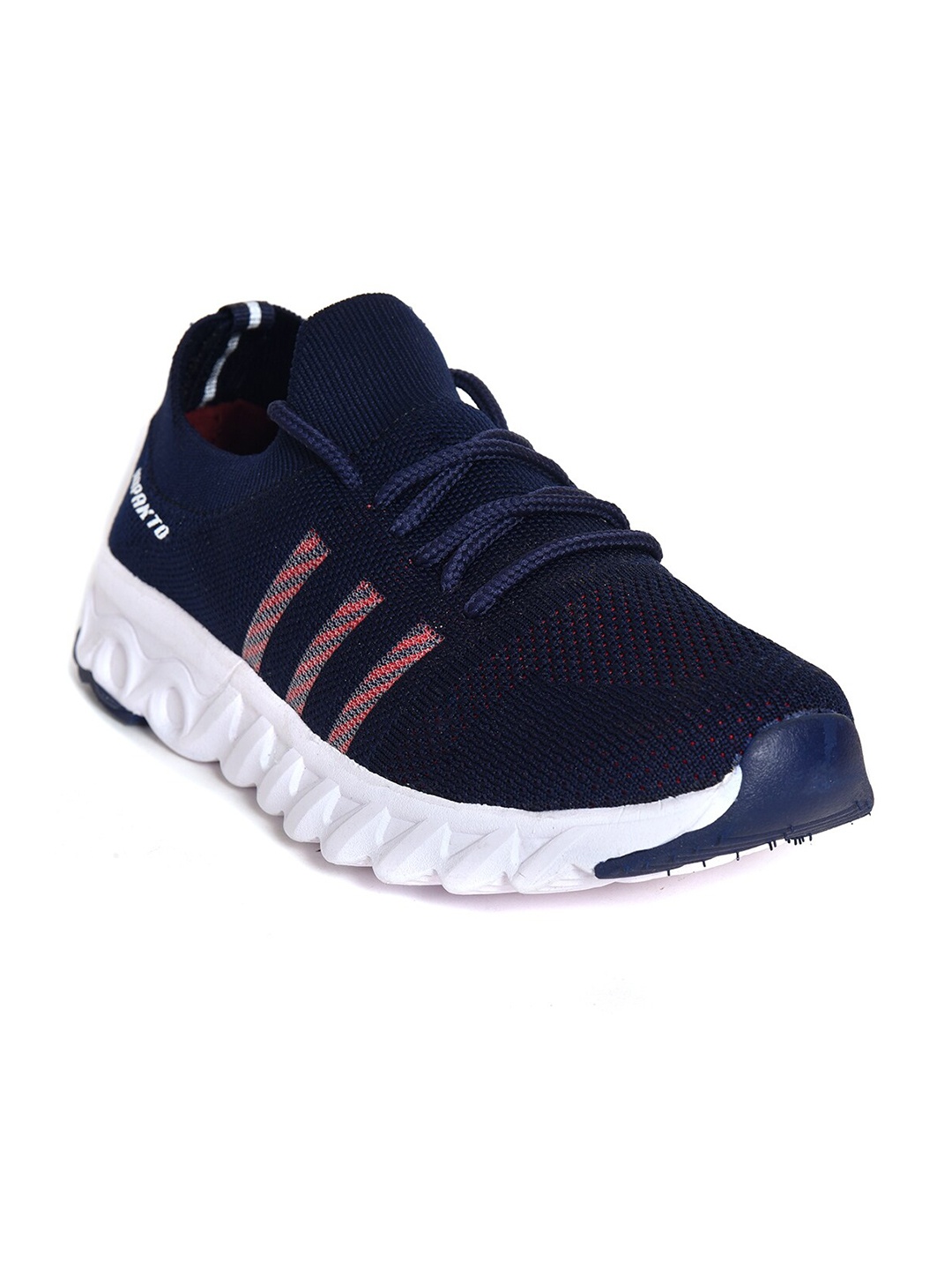 

IMPAKTO Women Navy Blue Mesh Running Non-Marking Shoes