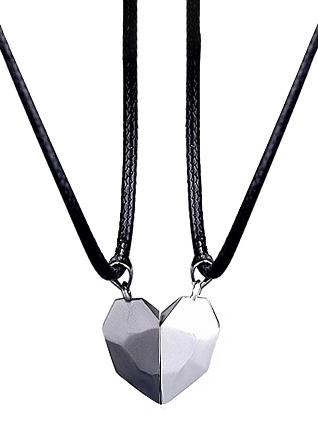 

Yellow Chimes Black Couple Heart Locket Pendant