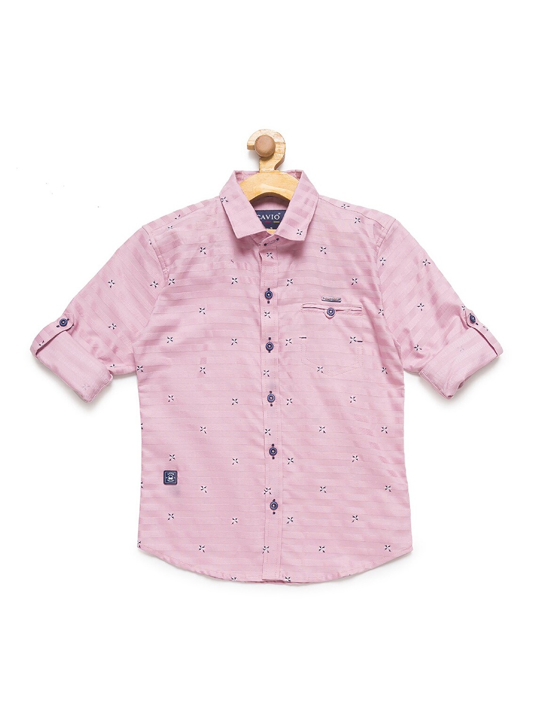 

CAVIO Boys Pink Premium Printed Casual Shirt