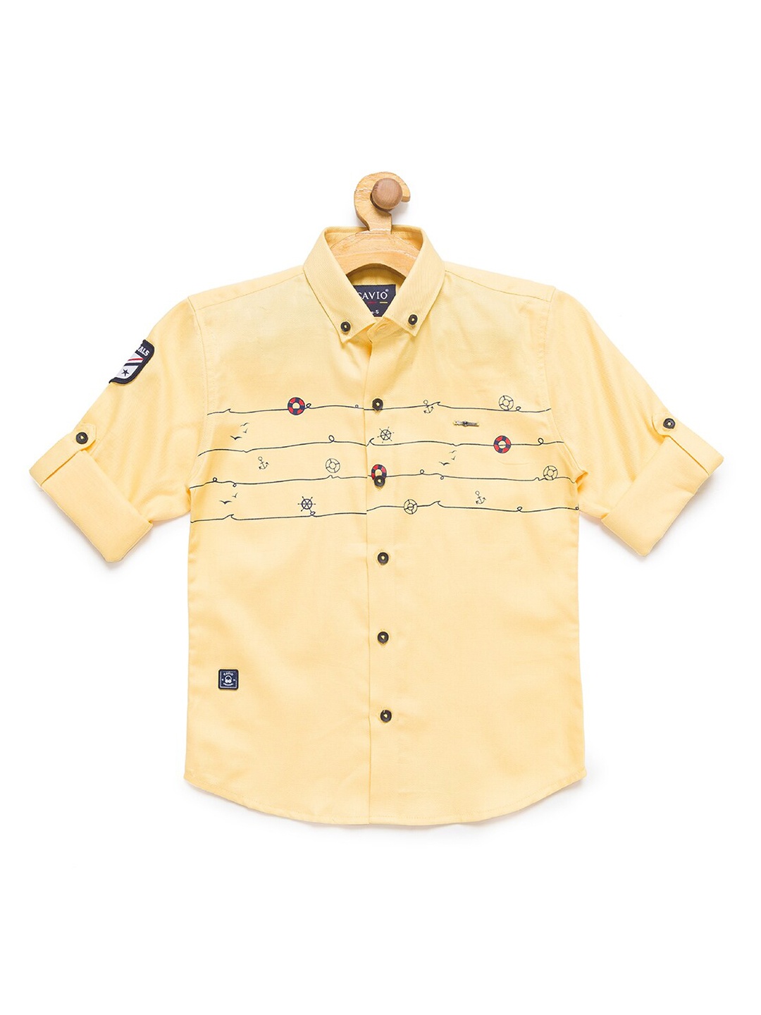 

CAVIO Boys Orange Premium Casual Shirt