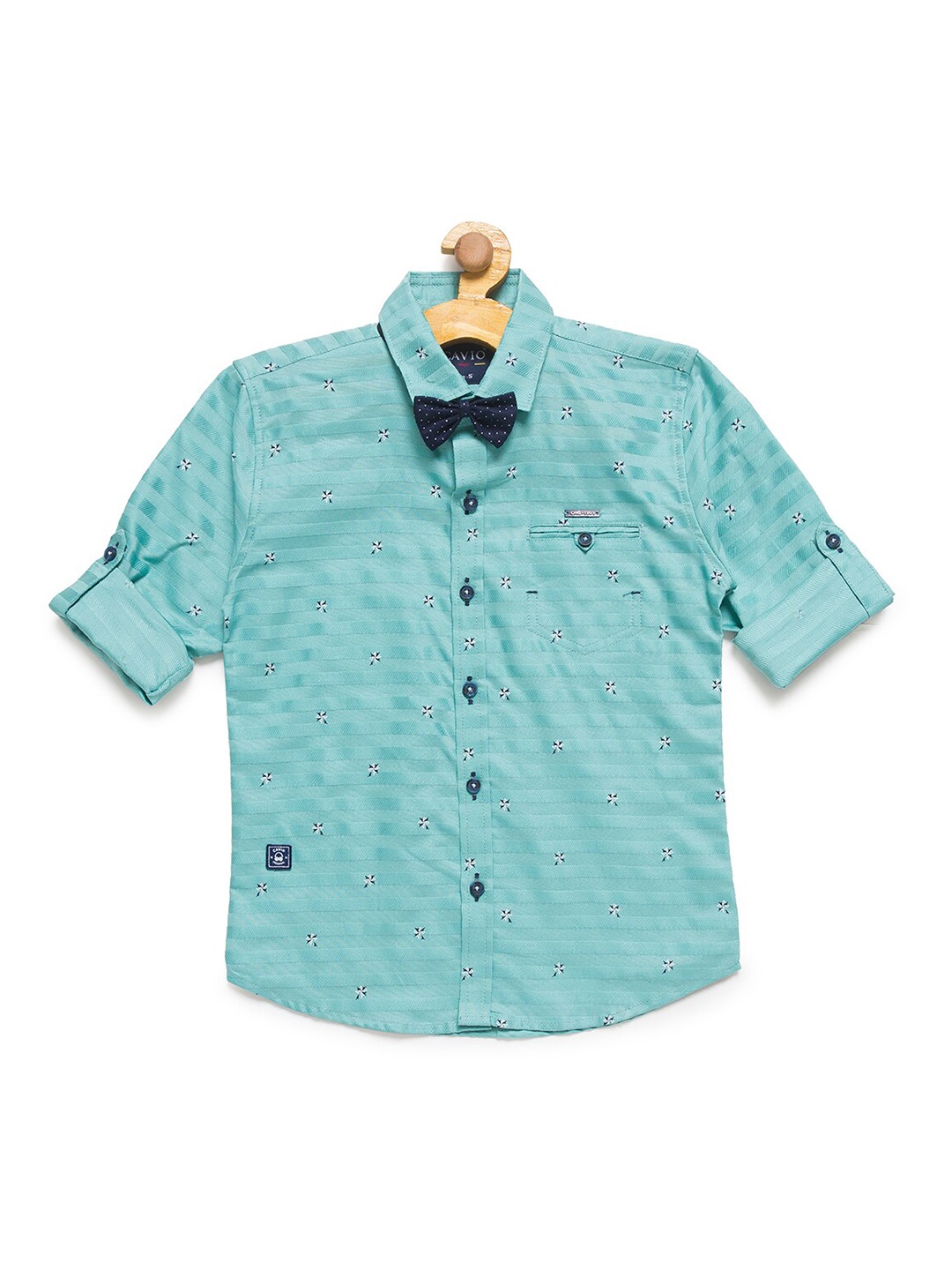 

CAVIO Boys Blue Premium Printed Casual Shirt