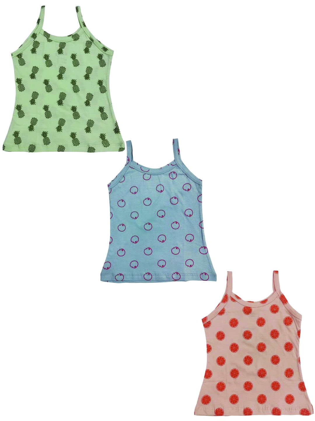 

Zoom Minimondo Girls Pack Of 3 Assorted Cotton Vests