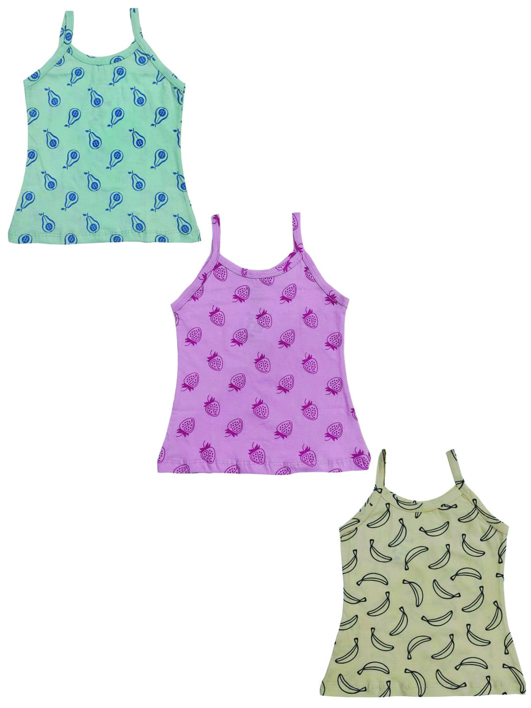 

Zoom Minimondo Girls Pack of 3 Assorted Innerwear Vests