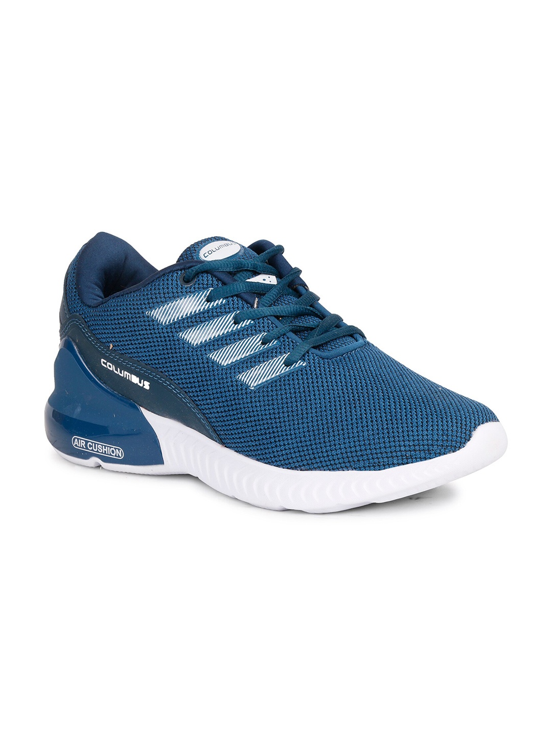 

Columbus Men Green Mesh Running Non-Marking Shoes