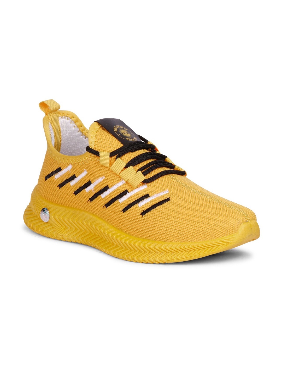 

Columbus Men Yellow Mesh Running Non-Marking Shoes