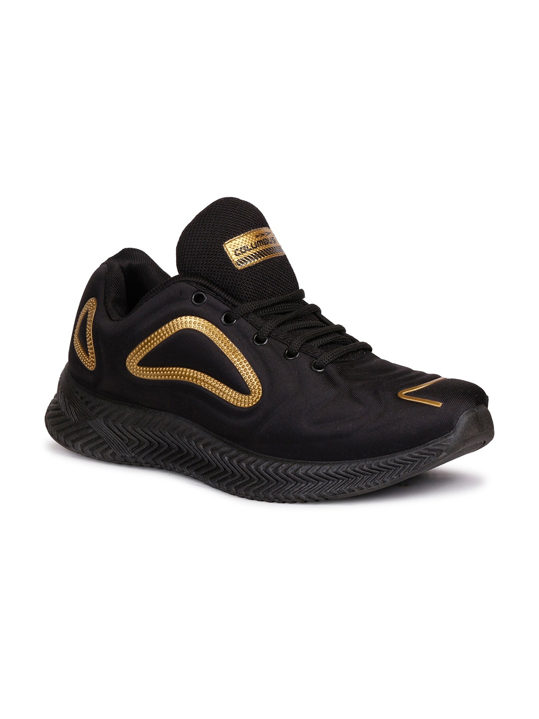 

Columbus Men Black Mesh Running Non-Marking Shoes