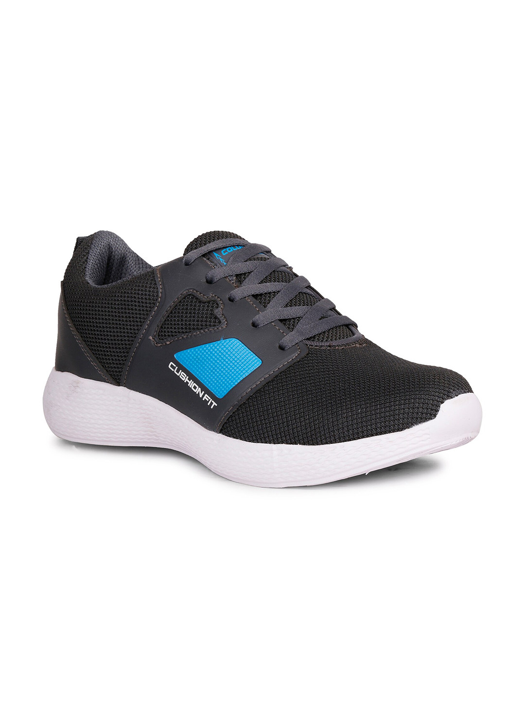 

Columbus Men Grey & Blue Mesh Running Non-Marking Shoes