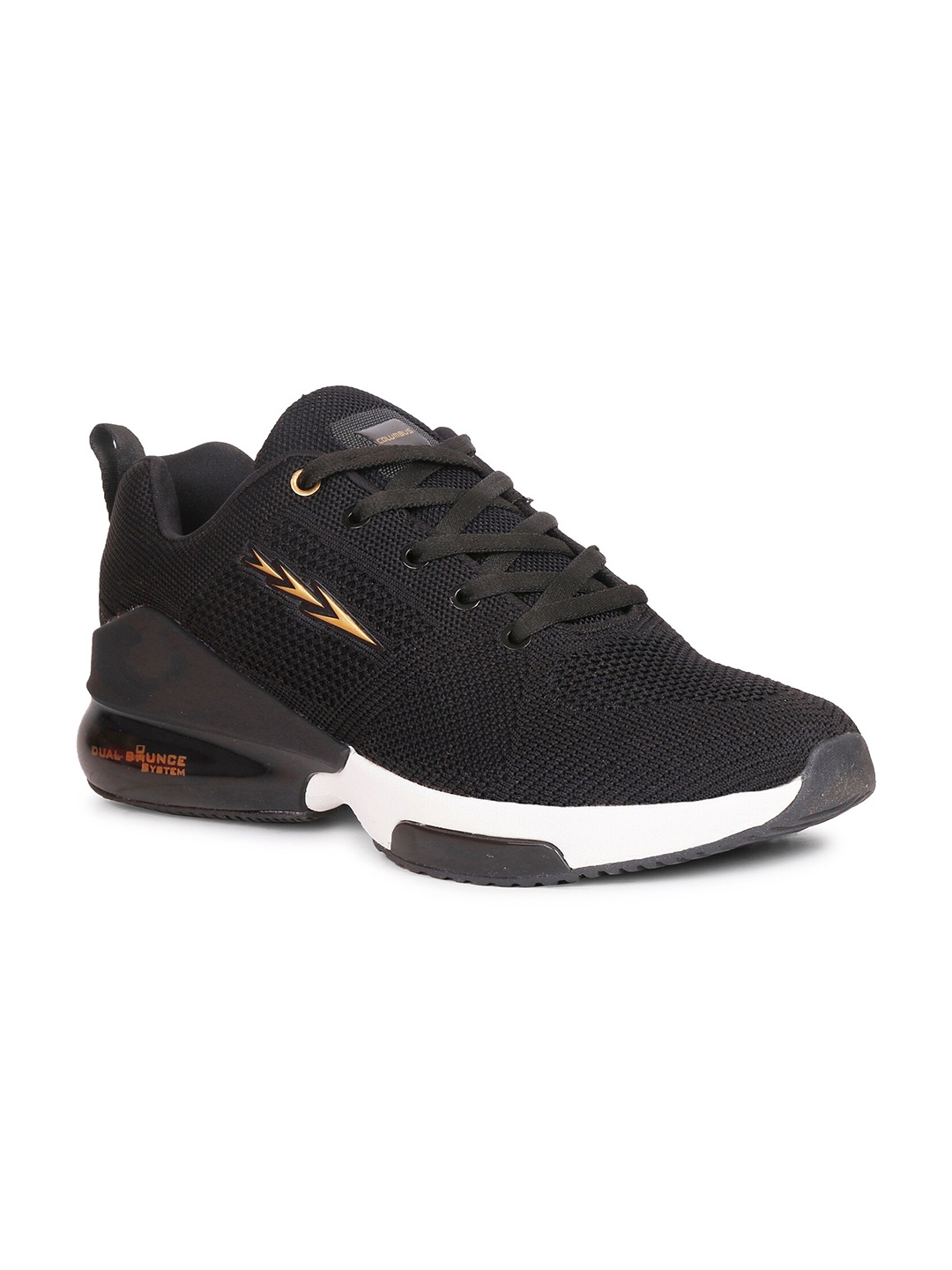 

Columbus Men Black Mesh Running Non-Marking Shoes