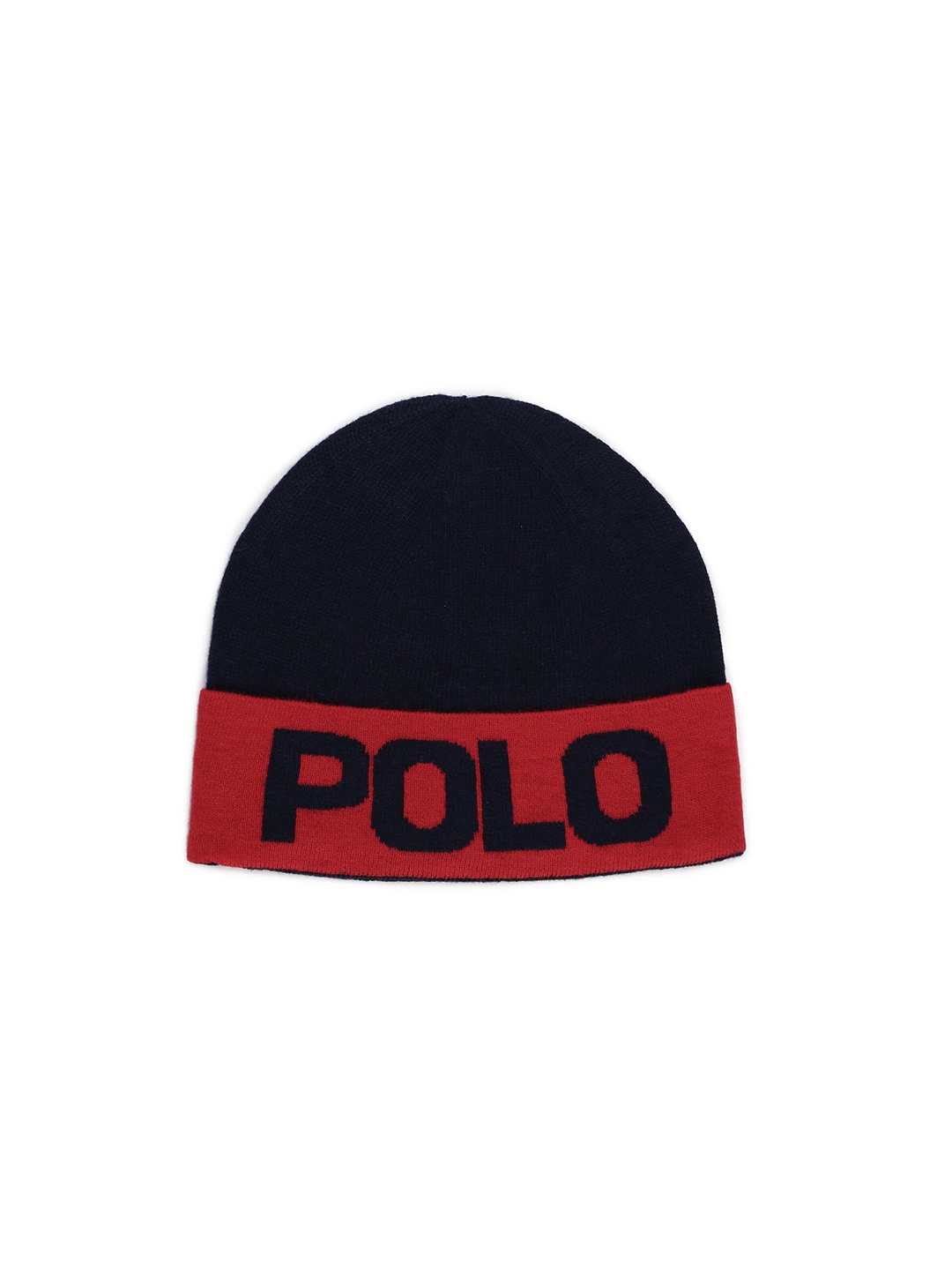 

Polo Ralph Lauren Men Red & Black Pure Cotton Beanie