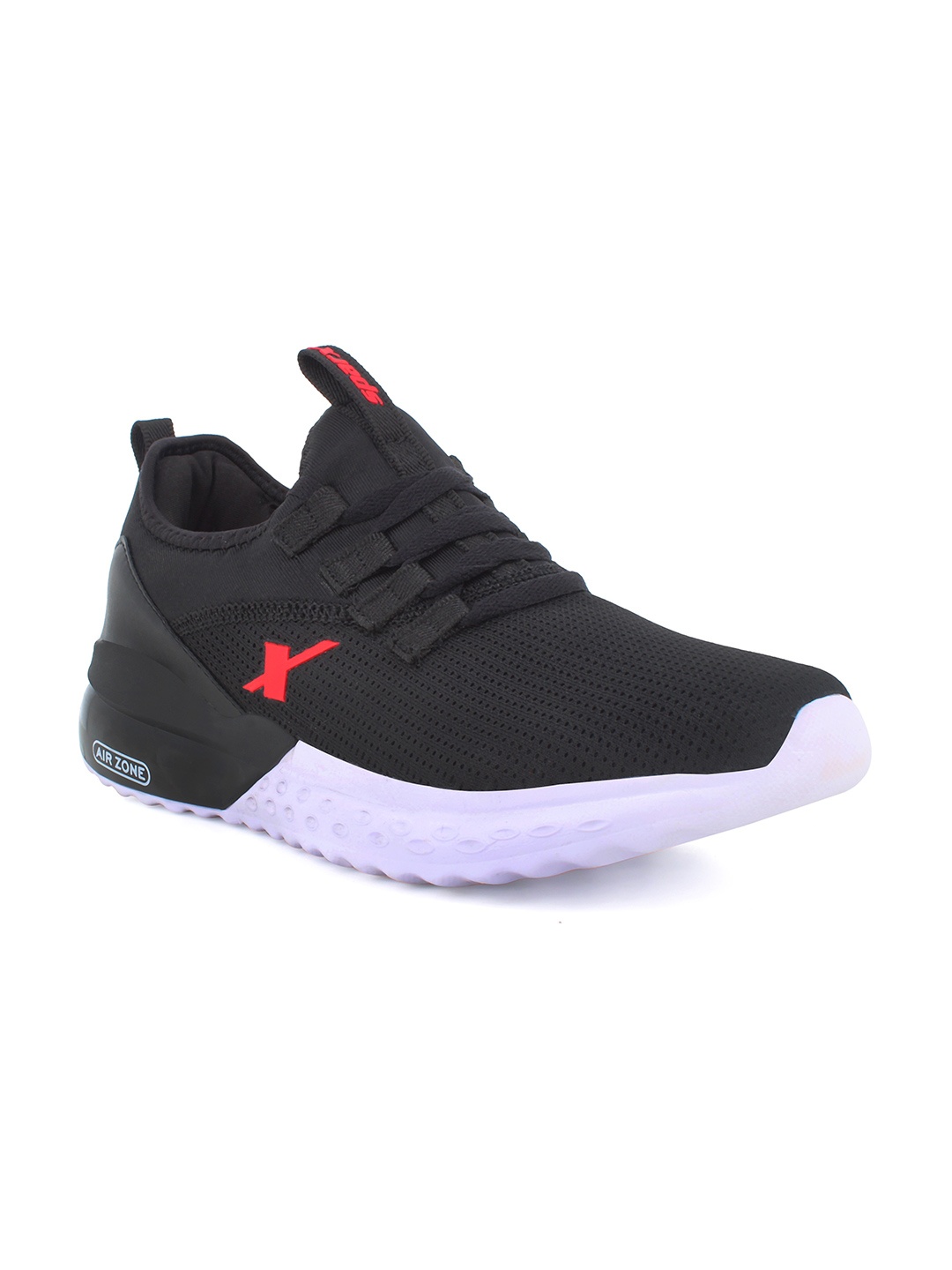 

Sparx Men Black & Red Mesh Running Non-Marking Shoes