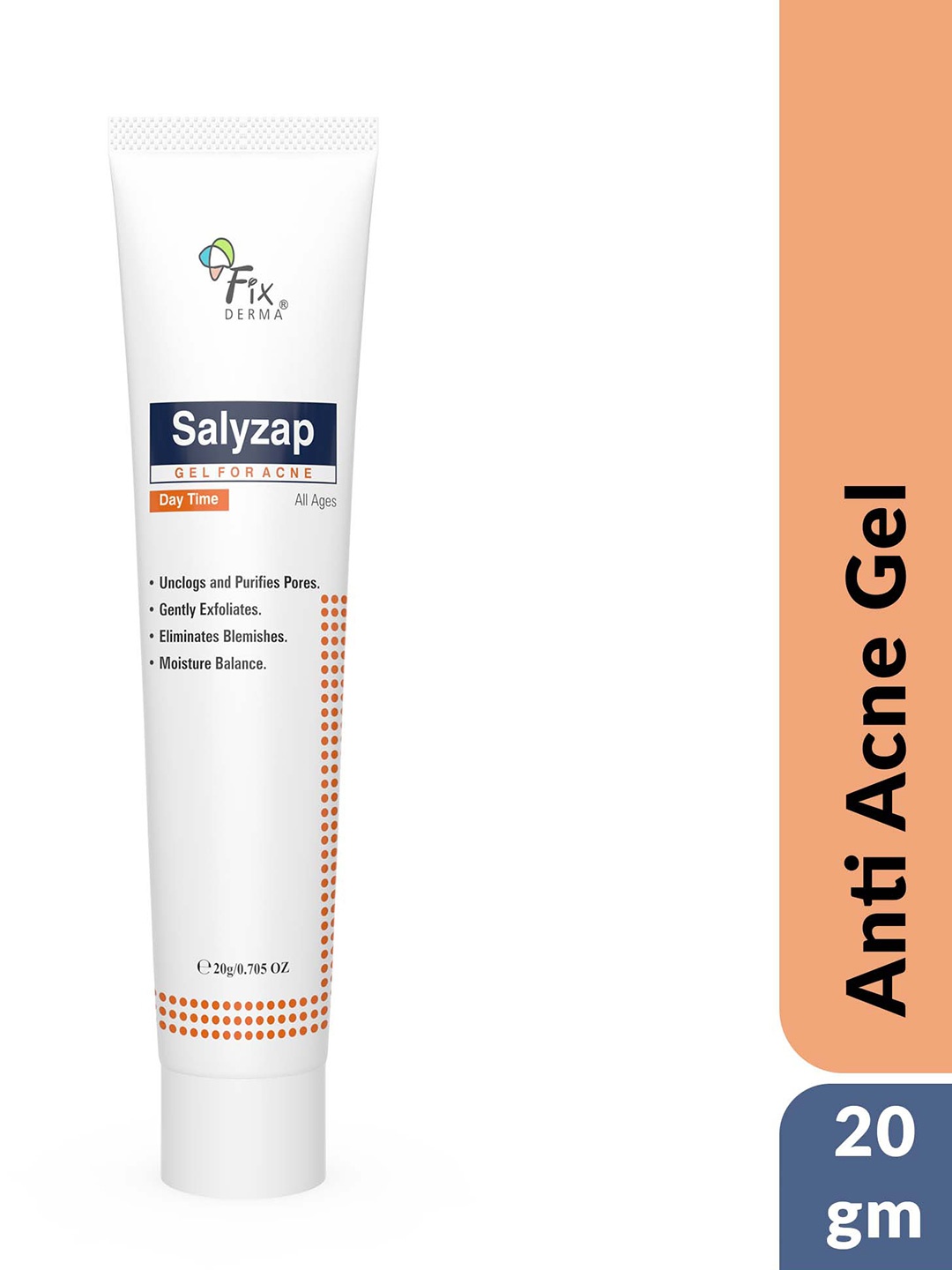 

FIXDERMA Salicylic Acid Salyzap Day Time Gel For Acne Scars & Pimples - 20ml, Transparent