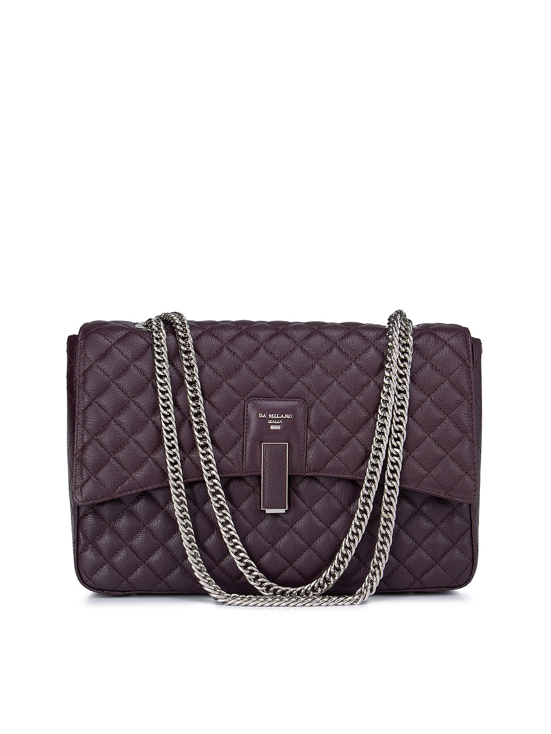 

Da Milano Burgundy Quilted Leather Sling Bag