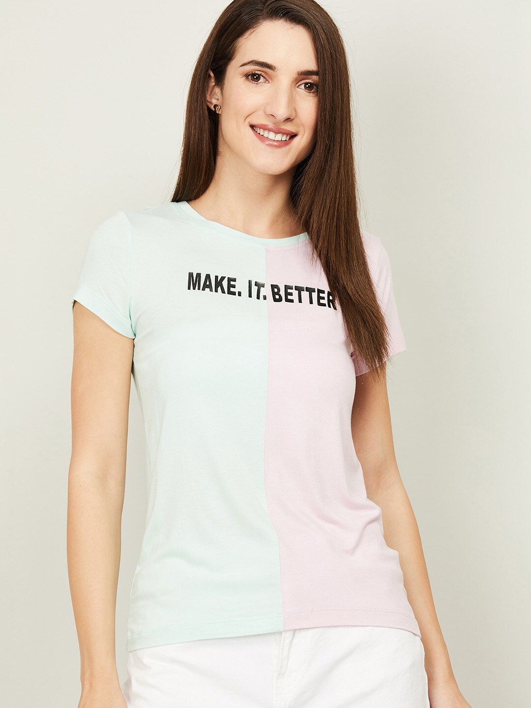 

Fame Forever by Lifestyle Green Print Top