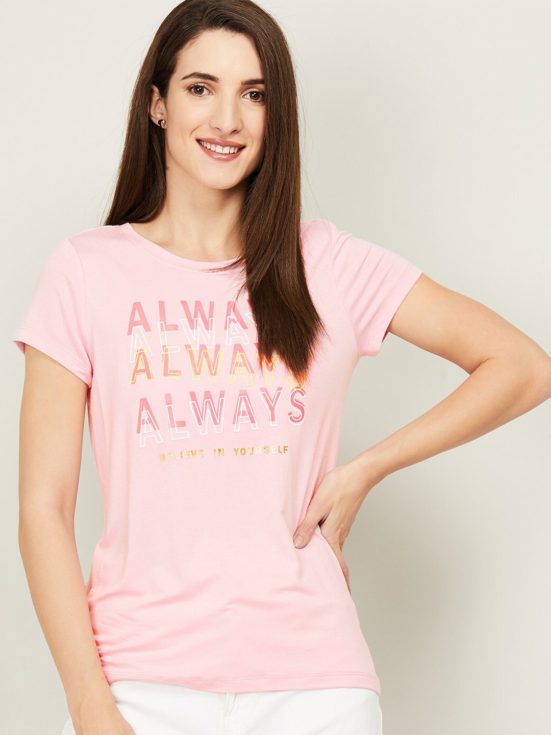 

Fame Forever by Lifestyle Pink Print Top