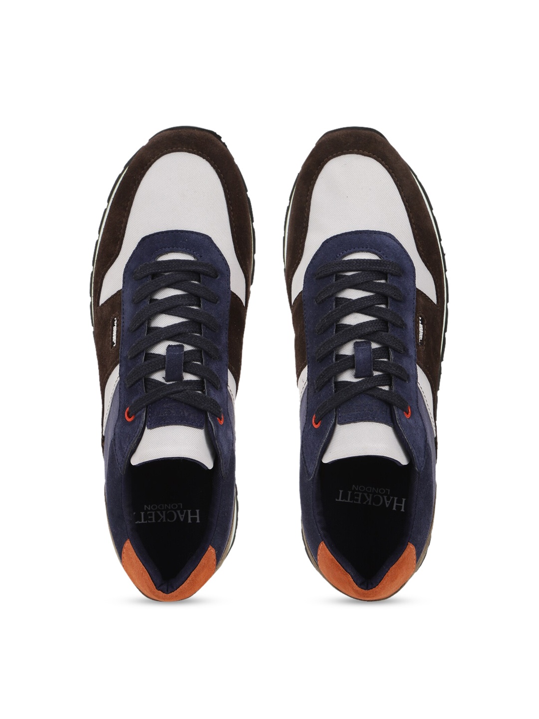 

HACKETT LONDON Men Navy Blue Colourblocked Sneakers