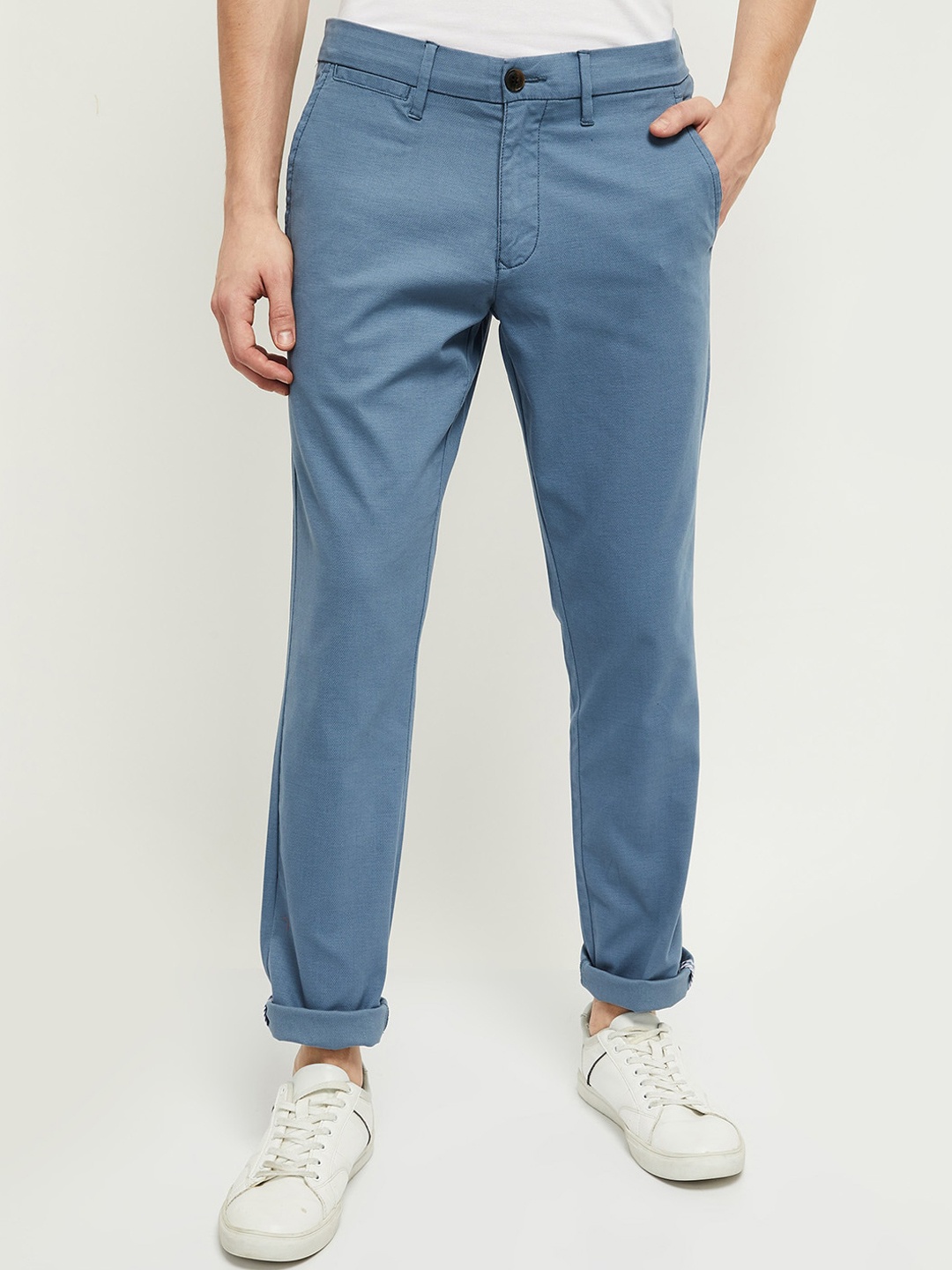 

max Men Blue Trousers