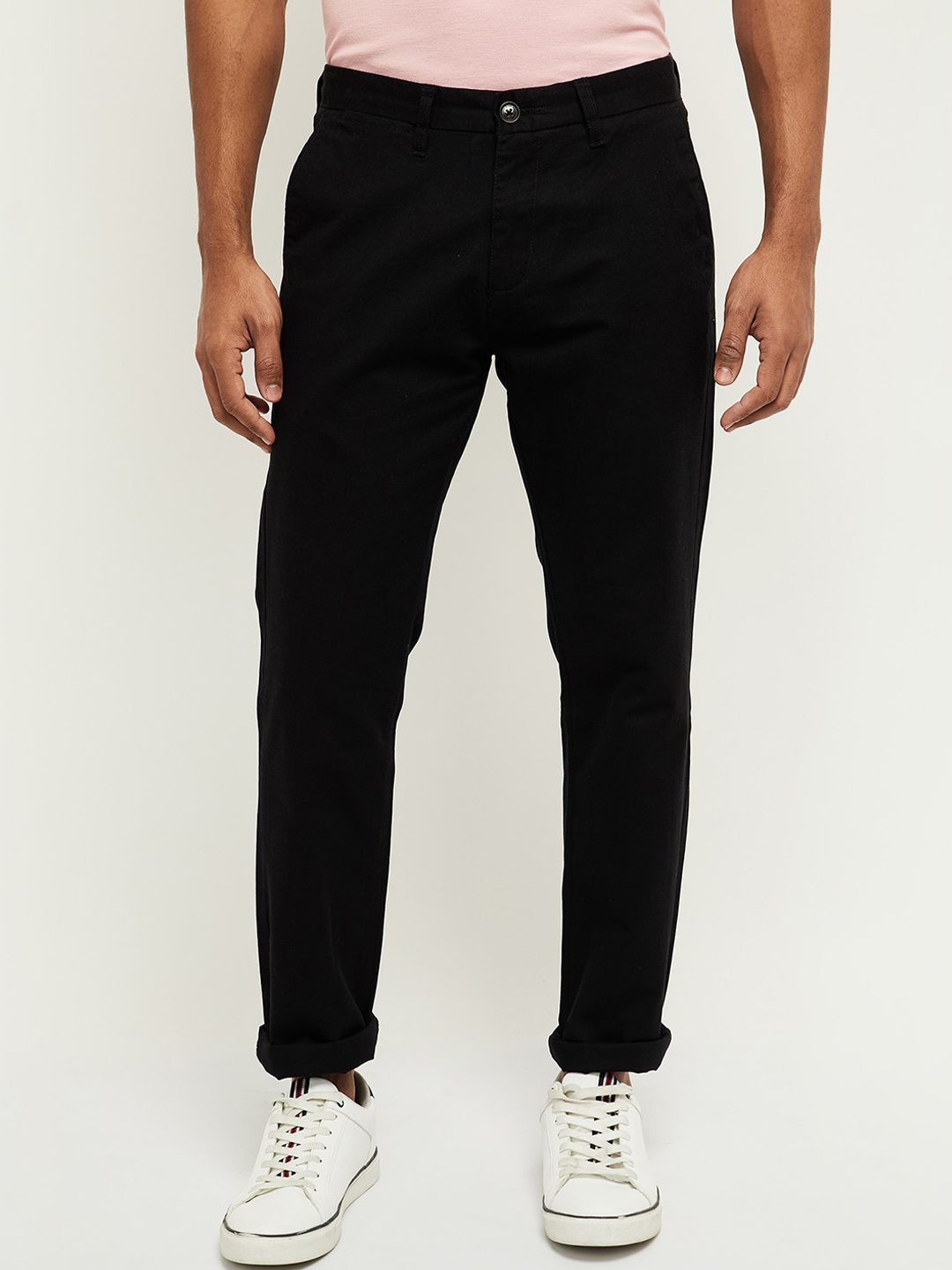 

max Men Black Trousers